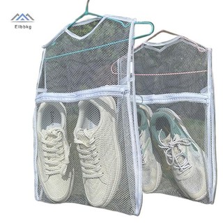 ELBBKG Giày Thể Thao Túi Giặt Vải Lớp Dày Giày Túi Giặt Quần Áo Airing Lưới Sấy Túi Có Thể Tái Sử Dụng Cho Nữ Mới