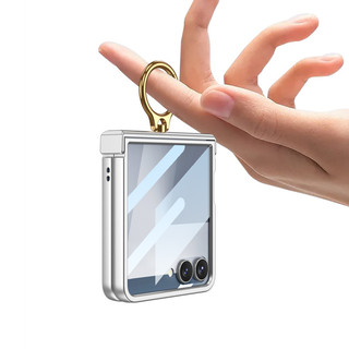 Ốp Lưng Từ Tính Cho Samsung Z Flip 7 6 5 Flip7 Flip6 Flip5 5G PC Siêu Mỏng Cứng Bản Lề Gấp Vỏ Bảo Vệ Có Phim Cường Lực