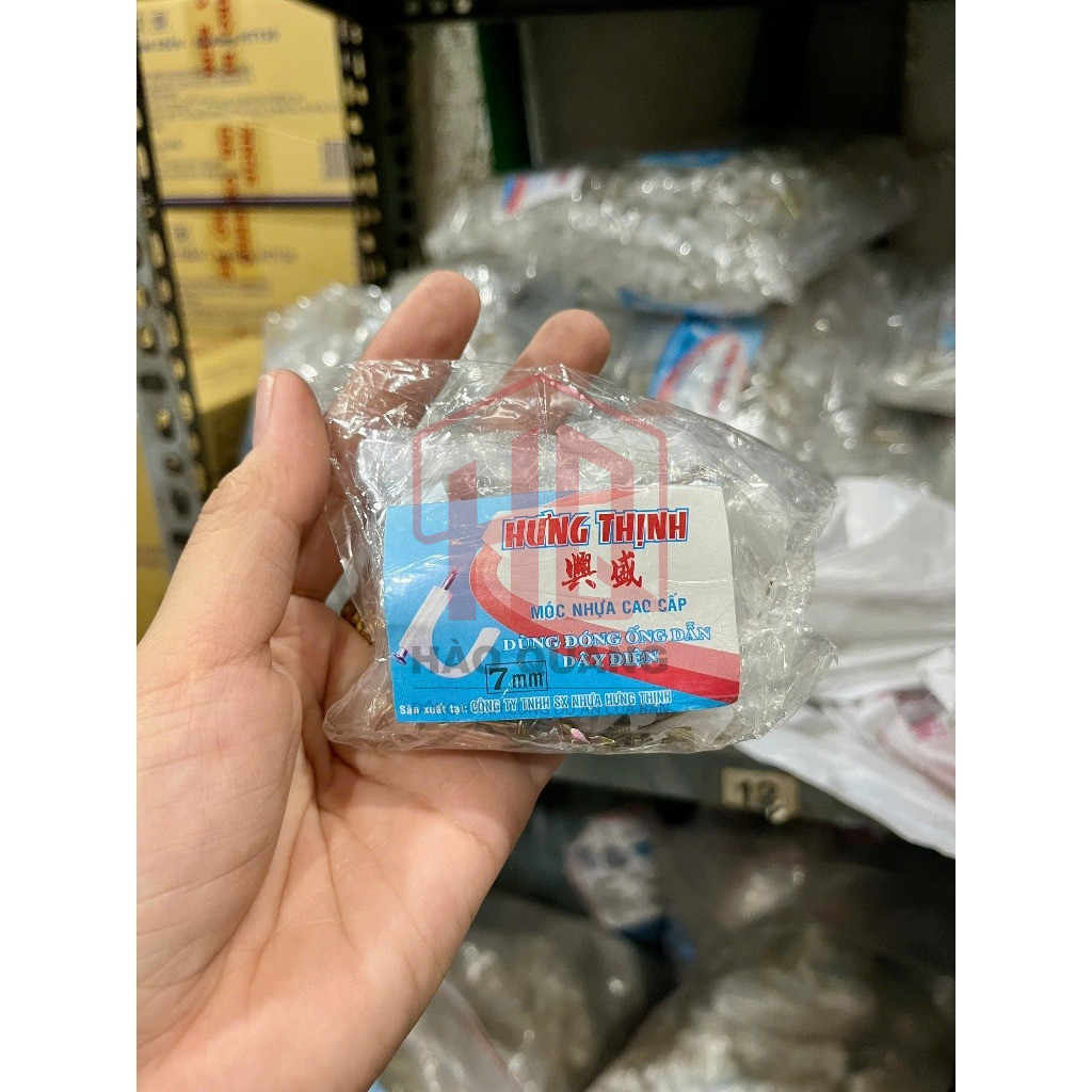 5 Móc Đinh Cố Định Dây Điện Chữ U Nhiều Size | Đinh Ghim Điện Nhựa Chắc Chắn – Bám Tường Tốt