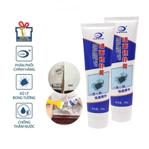 Keo Vá Tường Chống Thấm 250gr - Trám Trét Vết Nứt Khe Hở Tường - Chống Mốc Ẩm Làm Sạch Tường