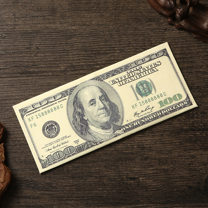 Canvas Dollar Bill Bifold Ví In Đô La Hóa Đơn Tiền Ví Quà Tặng Cho Thanh Thiếu Niên Trẻ Em Bé Trai Bé Gái