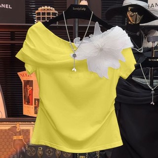 ✨Lớp Trắng Top Siêu Đẹp Thiết Kế Giảm Tuổi Nhẹ Sang Trọng Áo Thun Ngắn Tay Hoa Thời Trang 25.7.20