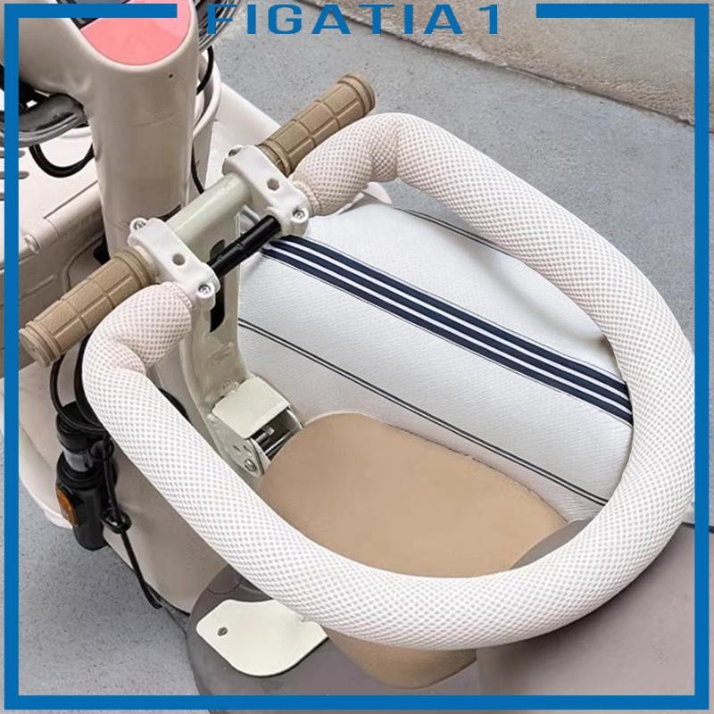 Ghế ngồi xe đạp trẻ em có tay vịn và cấu trúc kín hoàn toàn, hỗ trợ ổn định, chống trượt
