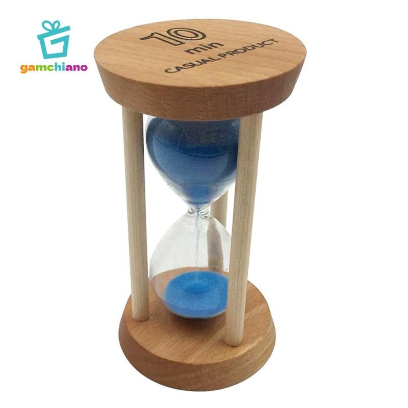 Gamchiano 10 Phút Khung Gỗ Cát Hẹn Giờ Với Đồng Hồ Cát Xanh Trang Trí Nhà