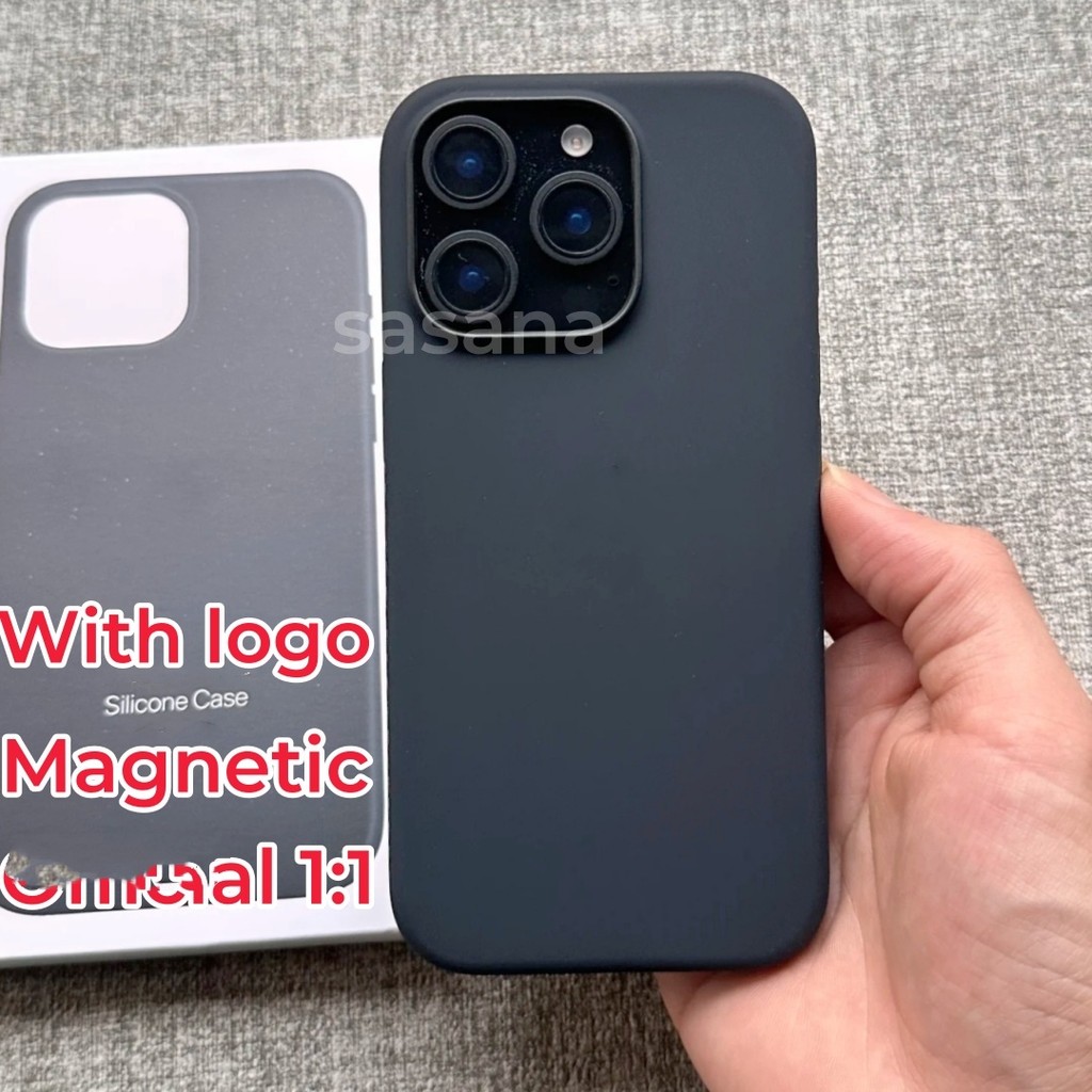 Silicon lỏng từ tính cho iphone 16 / 15 / 14 / 13 / 12 / Pro Max / Pro / Plus / mini Vỏ điện thoại chất lượng cao Hoạt hình bật lên