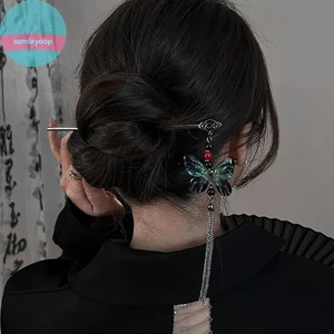 Sund Phong Cách Trung Hoa Kẹp Tóc Kẹp Tóc Vintage Hoa Tính Khí Elegan Tóc Hoa se Trung Quốc Hanfu Phụ Kiện VN