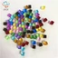 50 Cái / bộ Khối Lập Phương Trong Suốt 8 Mm Pha Lê Nhiều Màu Sắc Góc Vuông Trong Suốt Xúc xắc Cờ Vua Mảnh Góc Phải Cho Trò Chơi Board VN