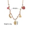 Vòng cổ dây bện JVSUB, Mặt dây chuyền sinh vật biển đa phong cách Bohemian, Dây chuyền xương đòn bằng thép không gỉ dành cho nữ Quà tặng trang sức