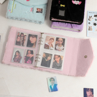 Sổ Đựng Card Binder Lông A5 Trái Tim Y2K Album Ảnh Idol Xinh Timo VPBL40