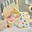 Hộp Nhựa Đựng Đồ Đa Năng Họa Tiết Chấm Bi, Hộp Đựng Đồ Trang Điểm Mini Nắp Nhấn Tiện Lợi GADI