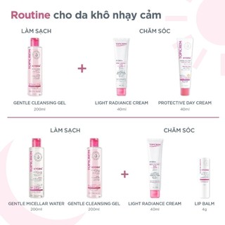 Nước tẩy trang dịu nhẹ TOPICREM HYDRA+ GENTLE MICELLAR 400ML