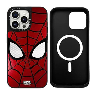 Ốp điện thoại cứng gương người nhện từ tính cho iPhone 16ProMax 15 14 13 12 11 Vỏ chống sốc