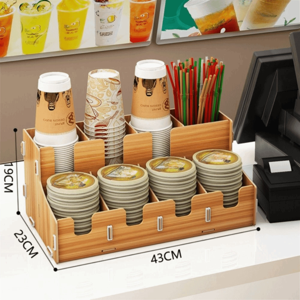 Giá đựng cốc CATMALLER88, Giá đựng cốc giấy dùng một lần di động tiết kiệm không gian, Giá đựng cốc giấy đa chức năng sáng tạo cho tổ chức lưu trữ nhà bếp