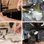 Bàn chải làm sạch máy pha cà phê MONOSTYLE, Bộ bàn chải cà phê Nylon tay cầm bằng gỗ, Phụ kiện Barista​​ Bàn chải cà phê khuỷu tay bền bằng nhựa ​​Chăm sóc máy Espresso​​
