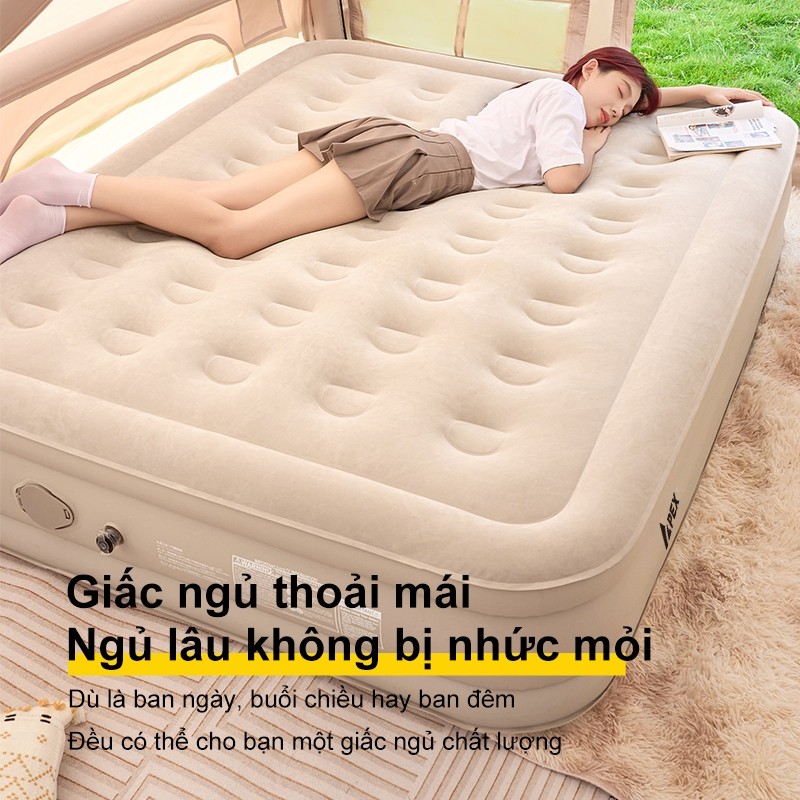 WTHB Outdoor Đệm Hơi Tự Bơm, Nệm Hơi Gấp Gọn 1/2/3 Người, Tặng gối và máy bơm sạc, độ dày 40cm