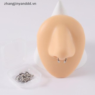 Bộ trang sức xỏ lỗ cơ bản gồm 12 cái: thép phẫu thuật màu bạc, mạ vàng và đen cầu vồng cho tai, mũi, lông mày.