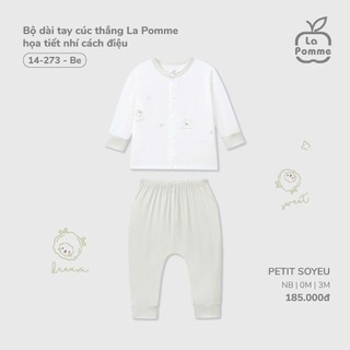 La pomme AW025 BST sơ sinh La Pomme họa tiết nhí cách điệu - Be T8.4