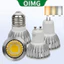 Bóng đèn LED COB OIMG 5W 9W 12W 15W E27 E14 85-265V 24 Độ MR16 GU10 GU5.3 Ánh sáng ấm 3000K Ánh sáng trung tính 4000K Ánh sáng trắng 6000K Màu Tri