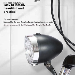 Littleboss2018 3 Đèn Pha LED Retro 3 Chế Độ Đèn Trước Type-C Sạc Vintage Xe Đạp Cổ Điển Đèn Pha Phụ Kiện Đi Xe Đạp VN