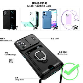 Dành Cho Redmi Note 10 Pro 4G / 10s 4G Ốp Lưng 4 Trong 1 Trượt Camera Bao Đựng Thẻ Đứng Vuông Freebie Dây Chống Sốc Chống Rơi Mỏng Mềm TPU Cover