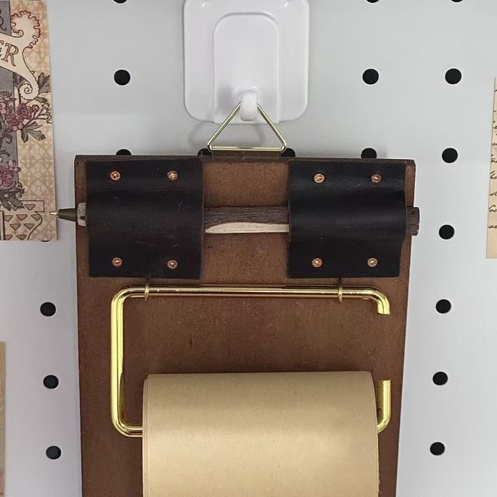 Bộ máy tính xách tay Kraft HIGHVIEWLS, Cuộn giấy Kraft có thể nạp lại cổ điển Clipboard, Thủ công DIY treo bảng viết Danh sách việc cần làm