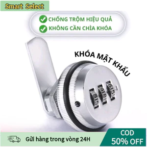 【COD】Khóa Mật Khẩu 3 Số Chống Trộm Hợp Kim Bạc, Cốt 30mm Bền Đẹp, Dùng Cho Tủ, Valy, Két Mini