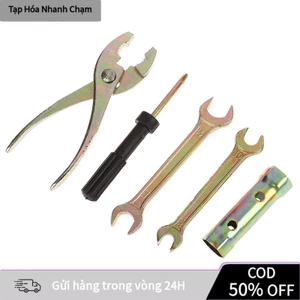 【48h】【COD】6pcs1 Bộ Dụng Cụ Sửa Chữa Xe Máy Đa Năng Cờ Lê Xe Máy Dụng Cụ Cắm Tua Vít Tay Kìm Bộ Phụ Kiện Mới chữ t