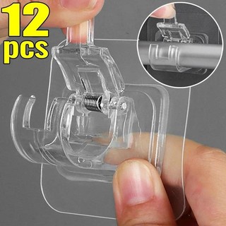 2 Chiếc Móng Tay Không Rèm Kẹp Móc Rèm Thanh Giá Đỡ Móc Tự Dính Có Thể Điều Chỉnh Rèm Tường Cố Định Kẹp Treo Giá Đỡ 6 chiếc ổn định chống thấm phù hợp dùng cho gia đình căn hộ văn phòng và không gian nhỏ