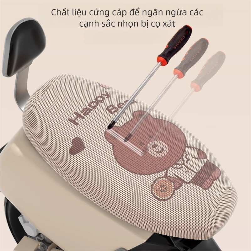 Vỏ bọc ghế xe máy bằng điện, Tấm chắn nắng cách nhiệt thoáng khí, Vỏ bọc ghế chống nước cho xe tay ga