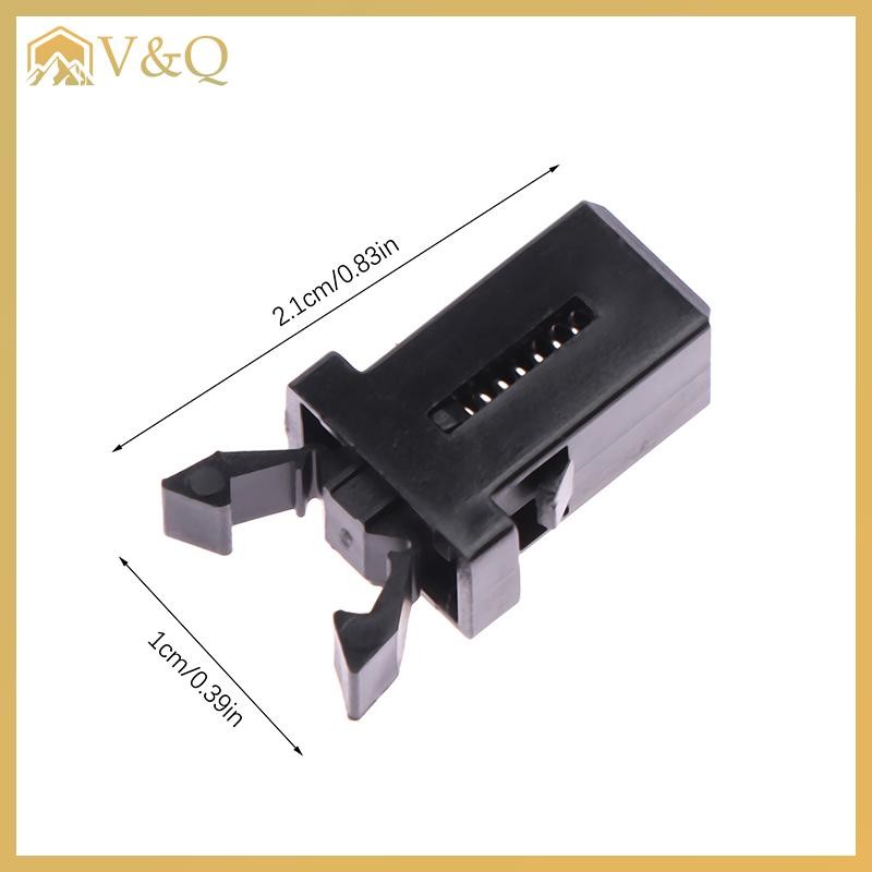 Littleloves1 10 Chiếc Thùng Rác Có Thể Nhựa Khóa Tự Khóa Thay Thế Bắt Tương Thích Nắp Cảm Ứng Bin Chốt Đen Trắng Sửa Chữa Kẹp EN