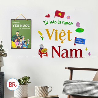 [2/9]Bộ Chữ Gỗ Trang Trí Tự Hào Là Người Việt Nam-Decor Quốc Khánh,Treo Nhà Cửa,Quán Cafe,Lớp Học,Sự Kiện Yêu Nước