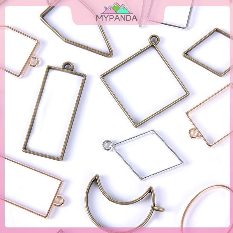 MYPANDA 10 cái/lốccharm mặt dây rỗng hợp kim, khuôn thủ công cho DIY và handmade