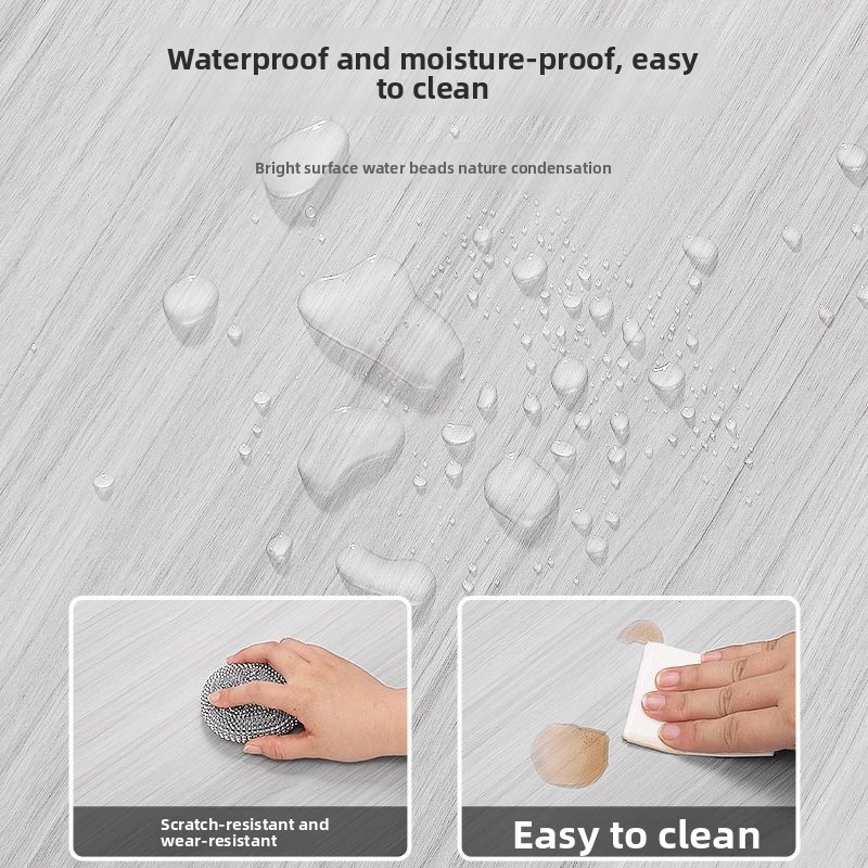 Gỗ Hạt Nhôm Nhựa Ban Tự Dính Dán Tường Chống Thấm Nước Chống Ẩm PVC, Bảng Bảo Vệ Nền, Trang Trí, Chống Xấu Xí