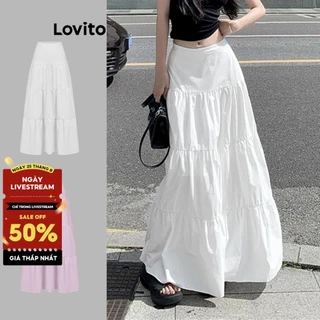 Lovito Váy Suông Đơn Giản Cho Nữ Mùa Hè/xuân L85AD112