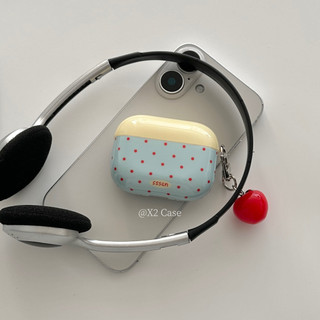 Ốp Lưng Cà Chua Cho AirPods 4 [2024] AirPods Pro2 Pro 3 2 1 Vỏ Tai Nghe Không Dây Apple Có Dây Xích Cô Gái Hàn Quốc