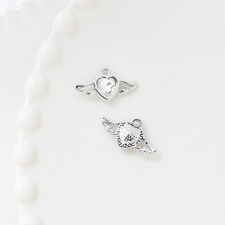 Ngọt Ngào Phong Cách Thoáng Mát Nơ Hợp Kim Zircon Mặt Dây Chuyền DIY Handmade Trang Sức Vòng Cổ Bông Tai Phụ Kiện Chất Liệu