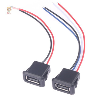 Twe USB2.0 Nữ Jack Cắm Điện Cổng Kết Nối Với Cáp Sạc USB Ổ Cắm VN