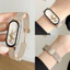 Phụ Nữ Dây Đeo Mỏng Bằng Thép Không Gỉ Cho Xiaomi Mi Band 10 9 8 Vòng Tay Thông Minh Dây Đeo Tay Từ Tính Gấp Dây Đeo Cho Xiaomi Smart Band 10 9 8