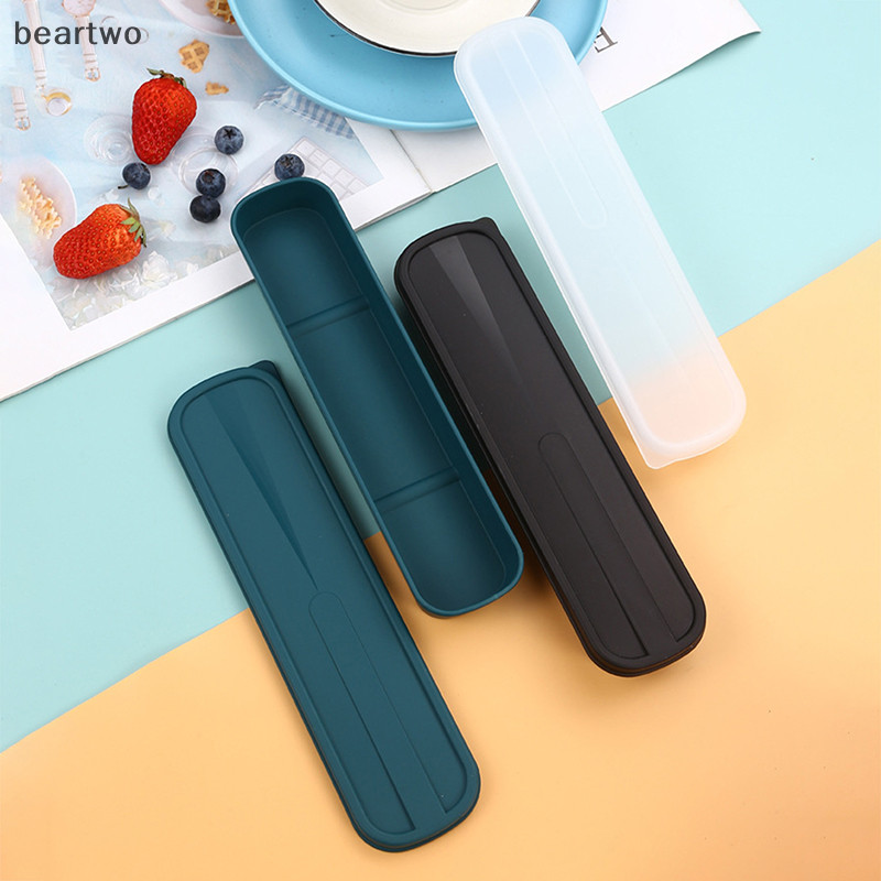 < Beartwo > Hộp đựng bộ đồ ăn Hộp đựng dao kéo dạng lật di động Thân thiện với môi trường Hộp lưu trữ thìa đũa chống rơi Đẹp