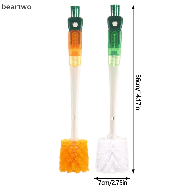 < Beartwo > Bàn chải làm sạch bình nước 5 trong 1 Bình làm sạch cốc Bàn chải giặt Dụng cụ làm sạch nhà bếp Phụ kiện nhà bếp Đẹp