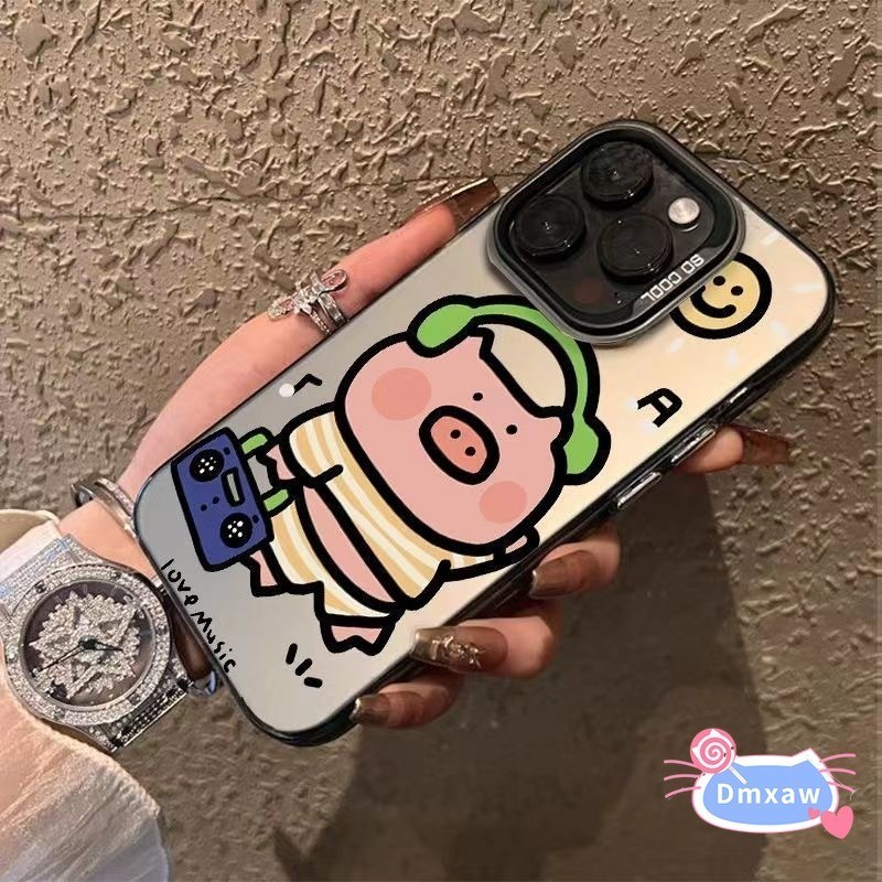 Ốp Lưng Lợn Hồng Ngộ nghĩnh Cho OPPO Reno 12 11 Pro 11F 8T 7 8 6 4 4G 8T 5G 9 8 7 6 5 Pro Plus 7Z 8Z 7 8 5 4 Lite 5F 4F Vỏ Chống Sốc Hoạt Hình Dễ Thương Màu Hồng Ốp điện thoại cặp đôi lợn