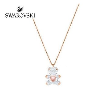 Hàng hóa tại chỗ [2024 Mới] Vòng cổ Gấu bông nữ/trang sức moissanite Pha lê không phai