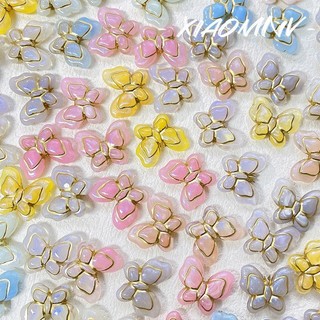Retro Mạ Vàng Bướm Hạt DIY Handmade Trang Sức Vòng Tay Vòng Cổ Bông Tai Đính Hạt Điện Thoại Di Động Dây Xích Phụ Kiện