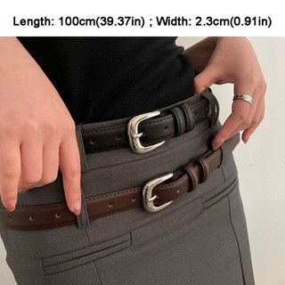 Thắt lưng da PU COZYNEST mỏng, khóa chốt - Phù hợp cho nữ