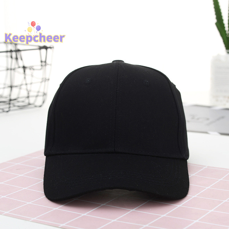 [Keepcheer] Mũ Unisex Mũ che nắng cong trơn Mũ bóng chày chống bụi ngoài trời Màu trơn Thời trang Mũ giải trí có thể điều chỉnh Mũ nam nữ [Mới]
