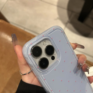 Túi khí chấm bi màu trơn sang trọng sang trọng Vỏ điện thoại chống rơi cho iPhone15 14 13 Pro Max Vỏ bảo vệ camera chống sốc Vỏ silicon mềm