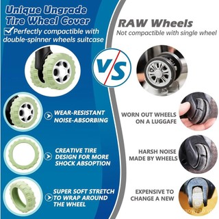 Premium Silicone Caster Wheel Covers - Noise Reduction, Silent Chair Casters, Luggage Wheel Protectors