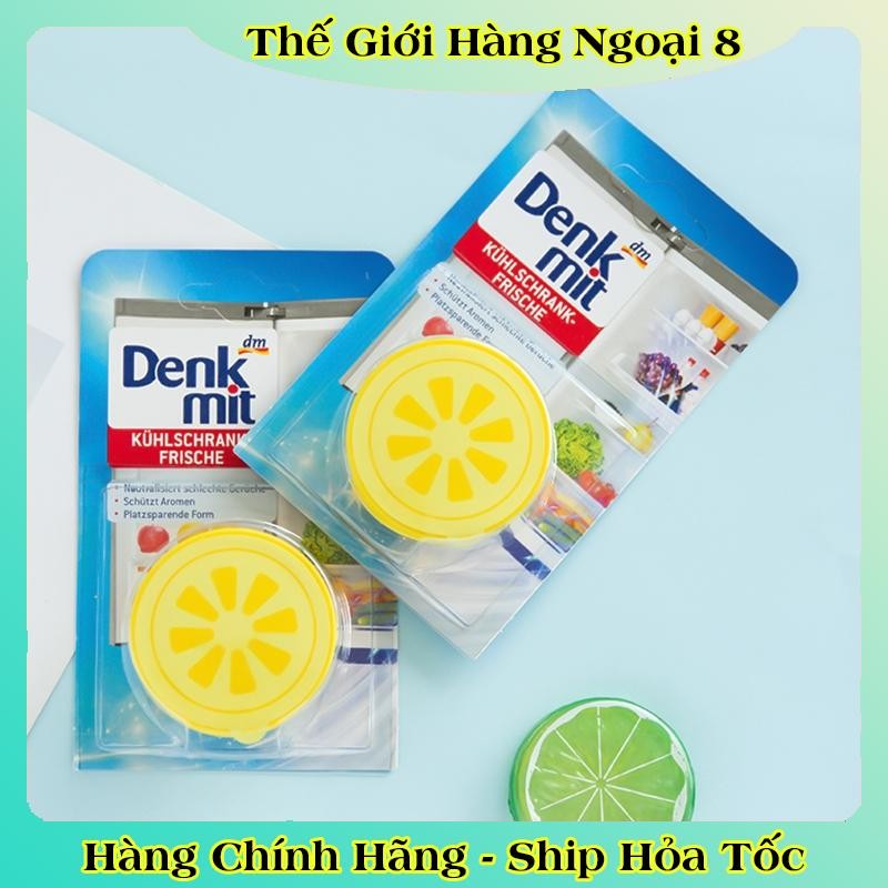 Sáp Khử Mùi Diệt Khuẩn Tủ Lạnh Denkmit Hương Chanh Vỉ 40Gr -Hàng Nội địa Đức
