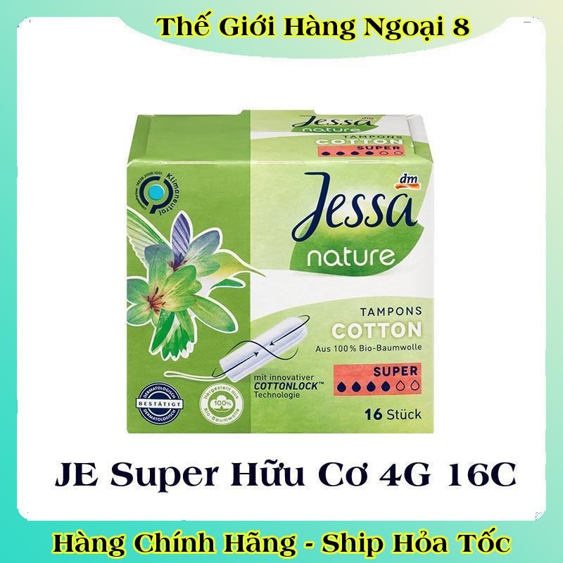 Băng vệ sinh Tampon Jessa hộp đủ size - Hàng Nội Địa Đức
