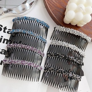 Lược Chải Tóc Pha Lê - Kẹp Lược Chèn Sáng Bóng - Phụ Kiện Tóc Bé Gái - Dụng Cụ Phân Loại Tóc Gãy - Thời Trang, Thanh Lịch, Nhựa